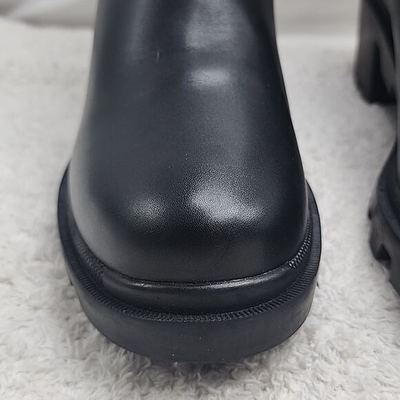 STEVE MADDEN STYLE HADLEE LUG SOLE ANKLE CHELSEA BLACK BOOTIE WOMEN'S 11 NWOB 😊 - Picture 7 of 16